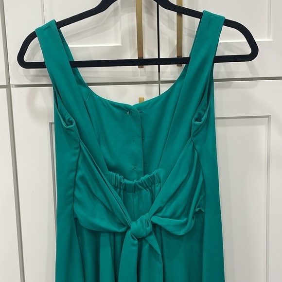 Vintage All That Jazz Green Wideleg Jumpsuit with Gold Buttons - Picture 8 of 12